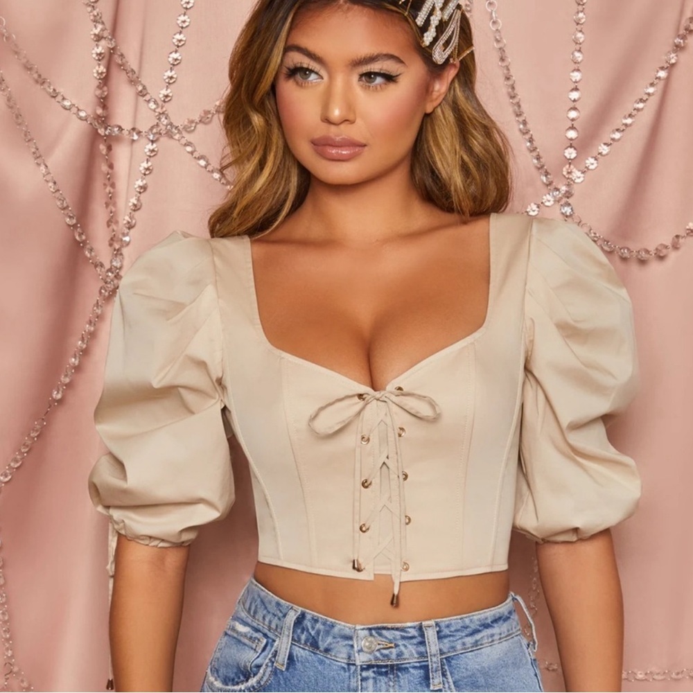 NWT Oh Polly Boned Corset top